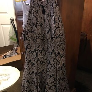 Black and silver special occasion dress